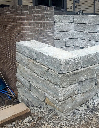 McGinn Hardscaping - Ohio Stone Planters (In Progress)